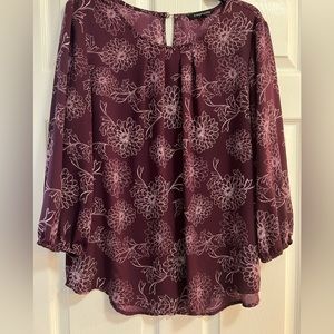 Size XL Women’s 41 Hawthorne Clarita Pleat Detail Blouse